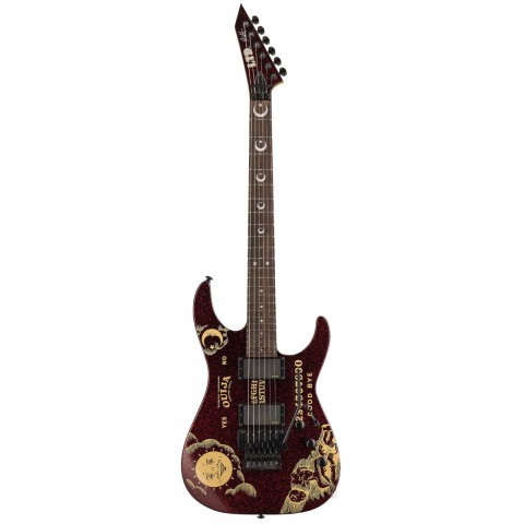 ESP LTD KH-OUIJA Kirk Hammett Limited Edition Red Sparkle Elektro Gitar
