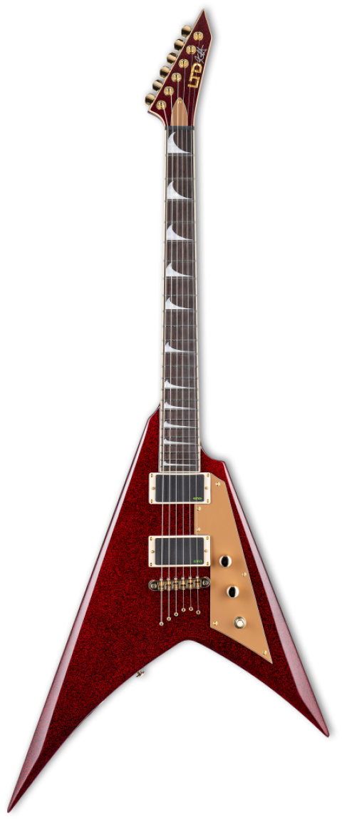 ESP LTD Kirk Hammett Signature KH V Red Sparkle Elektro Gitar
