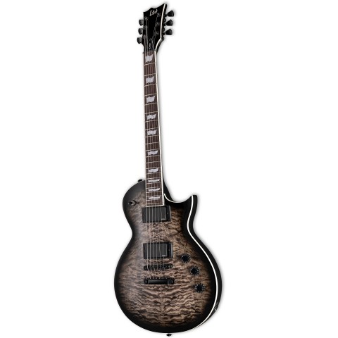 ESP LTD LEC400QMSTBLKSB EC-400 See Thru Black Sunburst Elektro Gitar