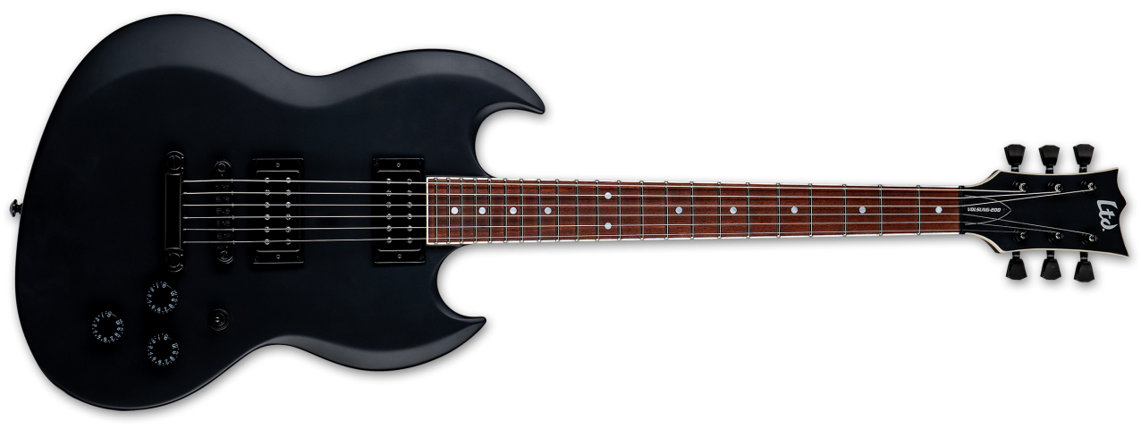 ESP LTD VOLSUNG-200 BLKS Lars Frederiksen Signature Elektro Gitar