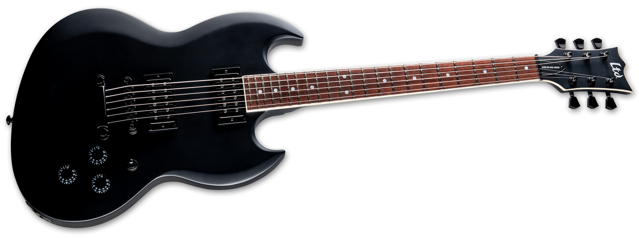 ESP LTD VOLSUNG-200 BLKS Lars Frederiksen Signature Elektro Gitar