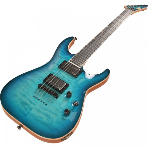 ESP USA Custom Horizon II Quilted Maple Aqua Marine Sunburst Elektro Gitar