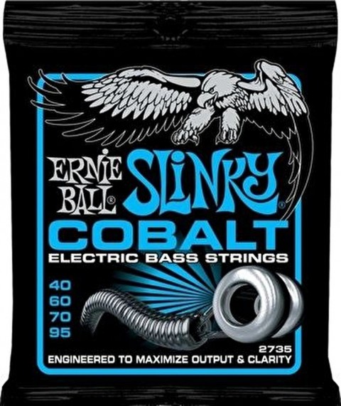 Ernie Ball P02735 Cobalt Extra Slinky Bas Gitar Teli