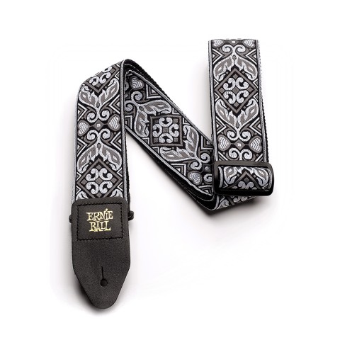 Ernie Ball P04166 Tribal Silver and White Jacquard Gitar Askısı