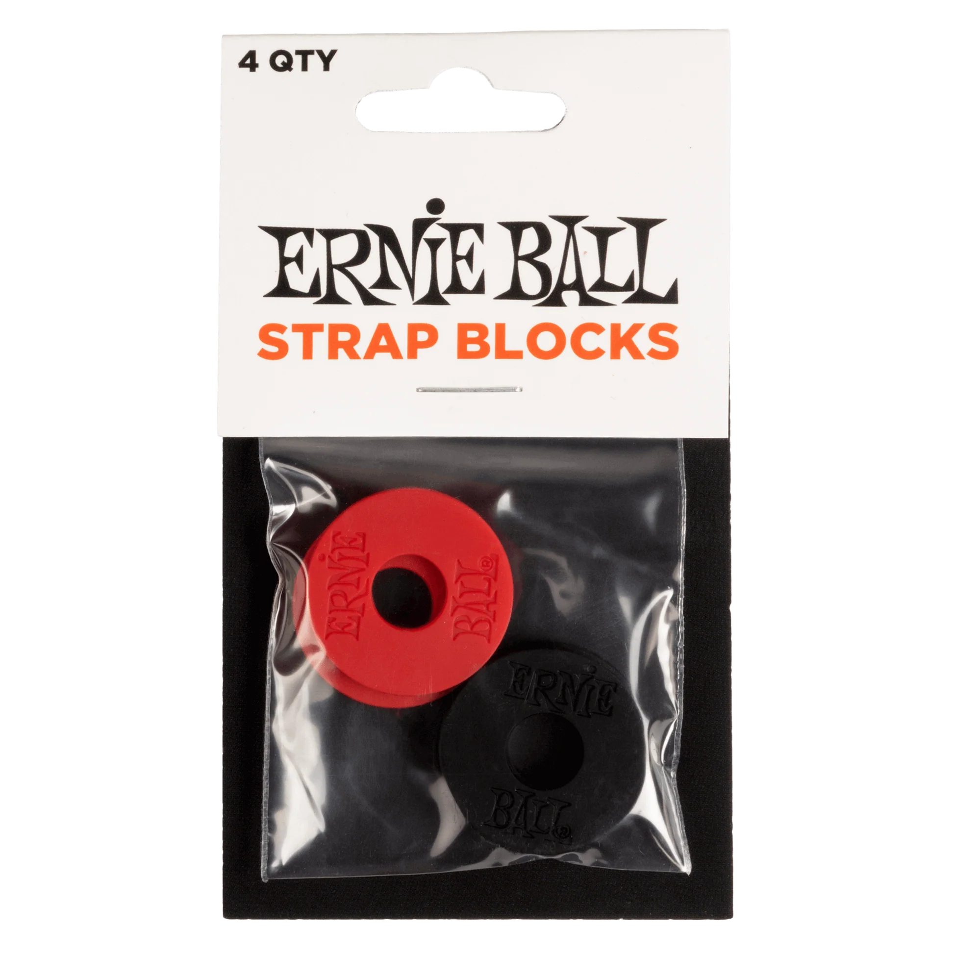 Ernie Ball P04603 4'lü Askı Kilidi - Siyah - Kırmızı
