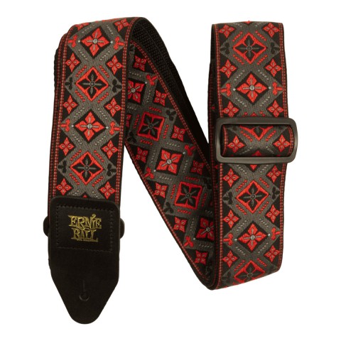 Ernie Ball P05346 Red King Jacquard Gitar Askısı