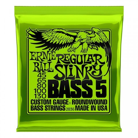 Ernie Ball Regular Slinky Nickel 45-130 (5 Telli) Bas Gitar Teli