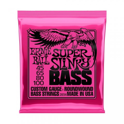 Ernie Ball Super Slinky Nickel 45-100 (4 Telli) Bas Gitar Teli