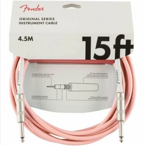 Fender Limited Edition Original 4.5M Pembe Enstruman Kablosu