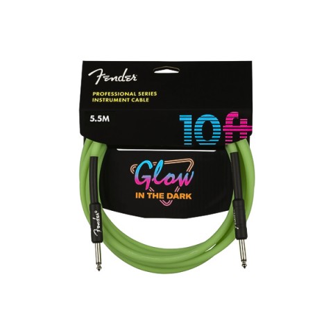 Fender Professional Fosforlu Yeşil 5.5M Enstrüman Kablosu