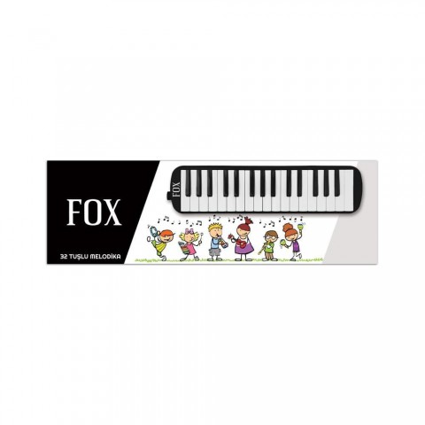 Fox 32 Tuş Siyah Melodika
