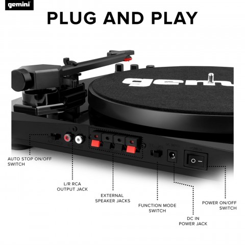 Gemini TT-900BB Bluetoothlu Pikap/Plakçalar