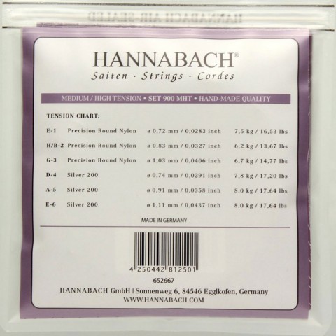 Hannabach 900 MHT Klasik Gitar Teli