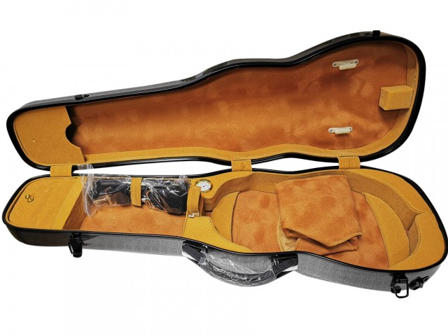 JS-105 Fiber Gri Rainbow 4/4 Keman Kutusu JS-105 Fiber Gri Rainbow 4/4 Keman Kutusu