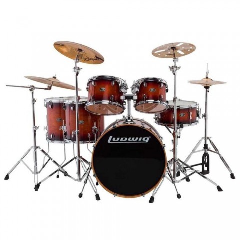 Ludwig Evolution Maple (Mahogany Burst Shell) Bateri Seti