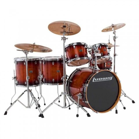 Ludwig Evolution Maple (Mahogany Burst Shell) Bateri Seti