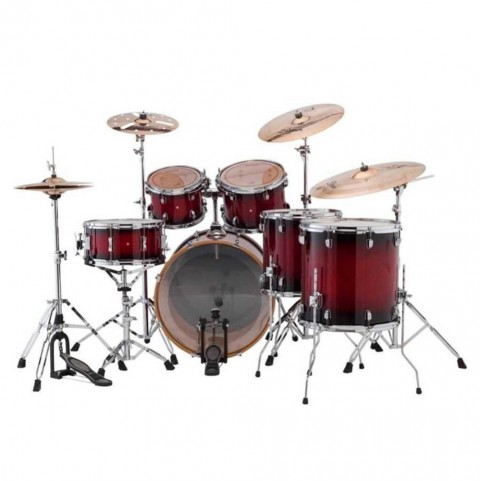 Ludwig Evolution Maple (Red Burst Shell) Bateri Seti