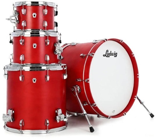 Ludwig Neusonic Downbeat Diablo Red Shell Pack Davul Seti
