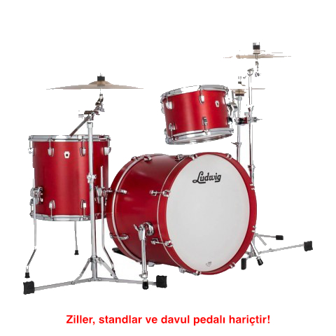 Ludwig Neusonic Downbeat Diablo Red Davul Shell Set