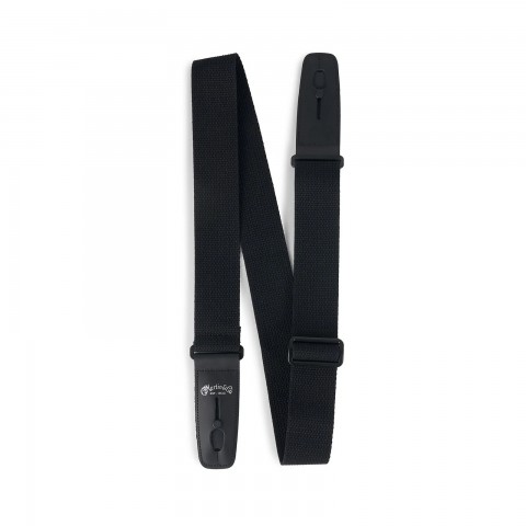 Martin 18A0141 Black Cotton Weave Lock-It Gitar Askısı