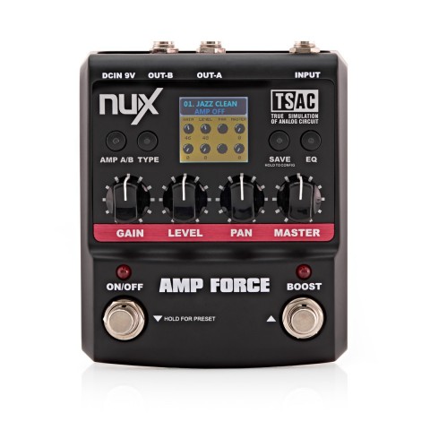 NUX AmpForce Drive ve Distortion Pedalı