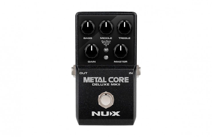 Nux Metal Core Deluxe MKII Distortion Preamp Ve 3 Mod Amfi Modellemesi Pedalı