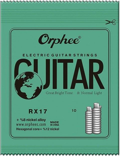 Orphee RX-1-010 Elektro Gitar 0.10 İnce Mi Teli (Tek)