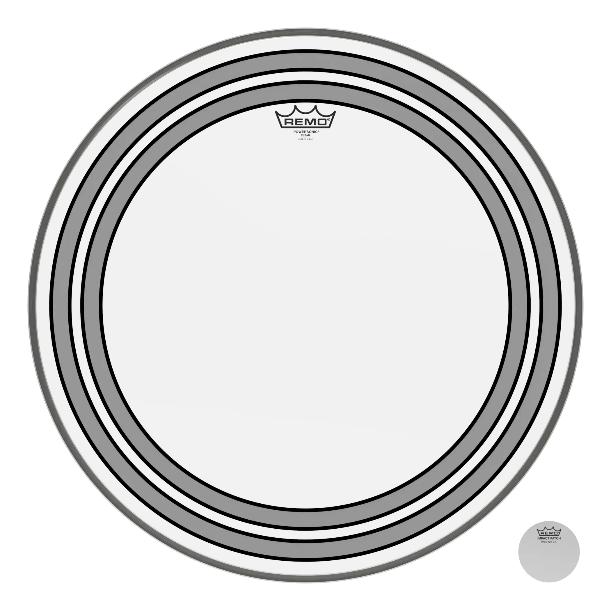 REMO POWERSONIC® CLEAR 22 inç Kick Derisi