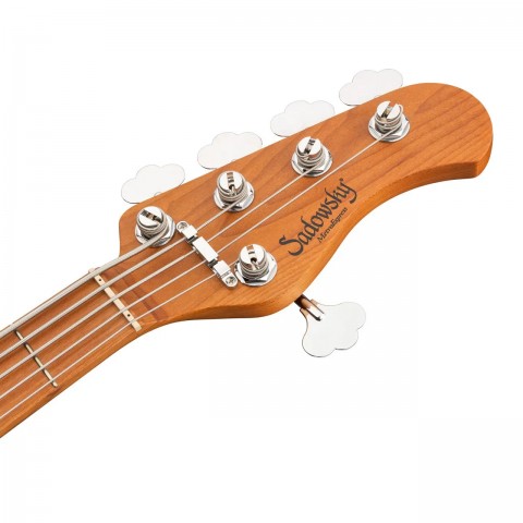Sadowsky MetroExpress Hybrid P/J 21 Perde 5 Telli Bas Gitar – Candy Apple Orange Metallic High Polish