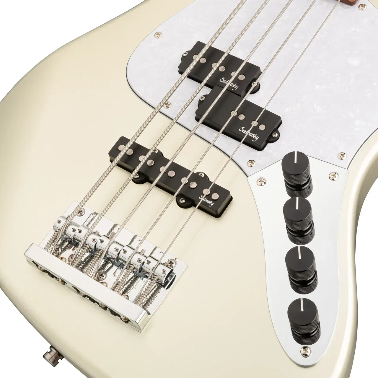 Sadowsky MetroExpress Hybrid P/J 21 Perde 5 Telli Bas Gitar – Champagne Metallic High Polish