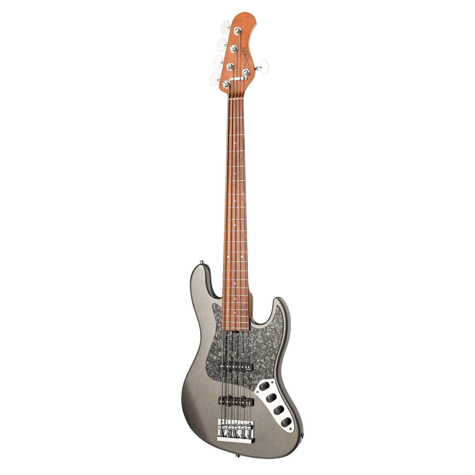 Sadowsky MetroExpress Vintage J/J 21 Perde 5 Telli Bas Gitar – Silver Metallic High Polish