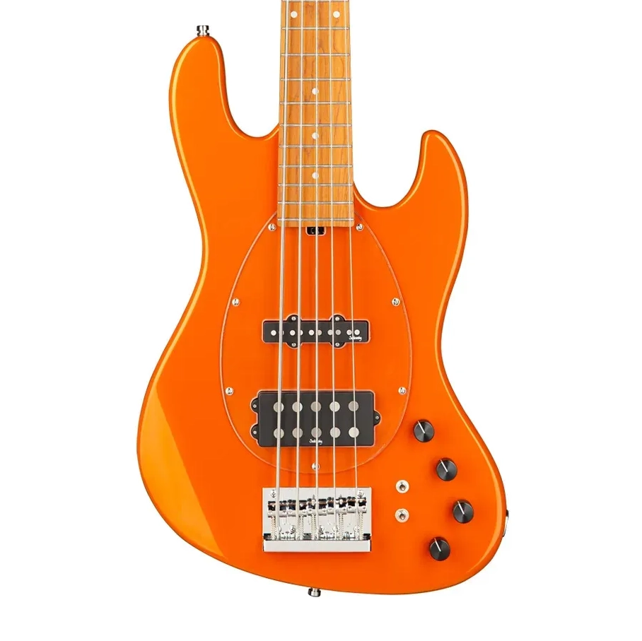 Sadowsky MetroExpress Vintage M/J 21 Perde 5 Telli Bas Gitar – Candy Apple Orange Metallic High Polish