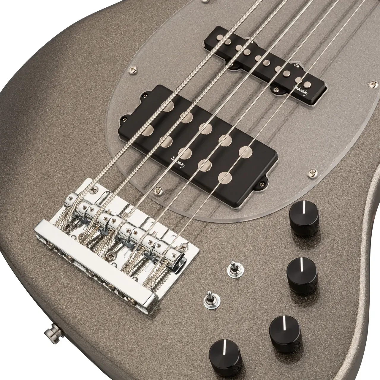 Sadowsky MetroExpress Vintage M/J 21 Perde 5 Telli Bas Gitar – Silver Metallic High Polish