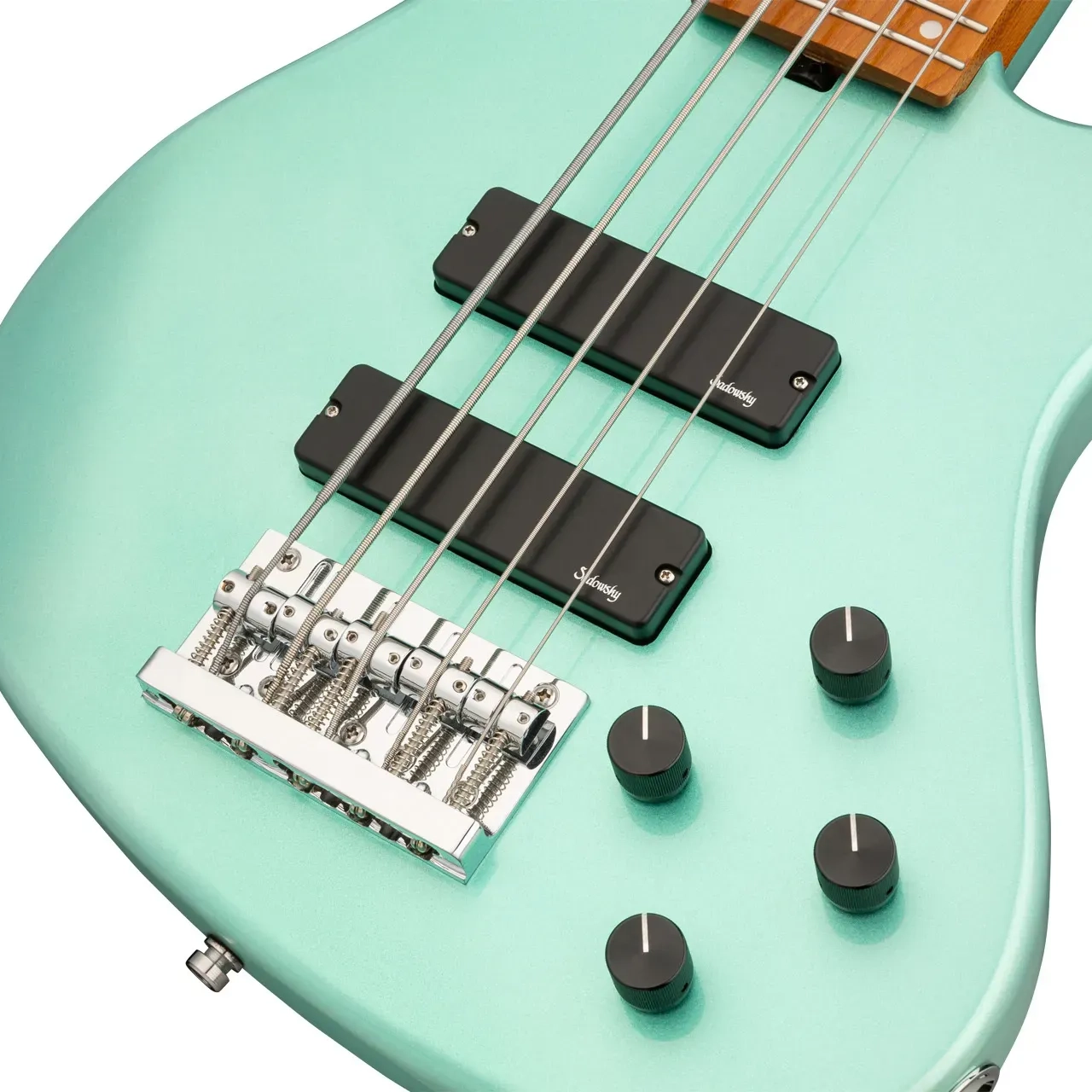 Sadowsky MetroExpress Modern 24 Perde 5 Telli Bas Gitar – Sage Green Metallic High Polish
