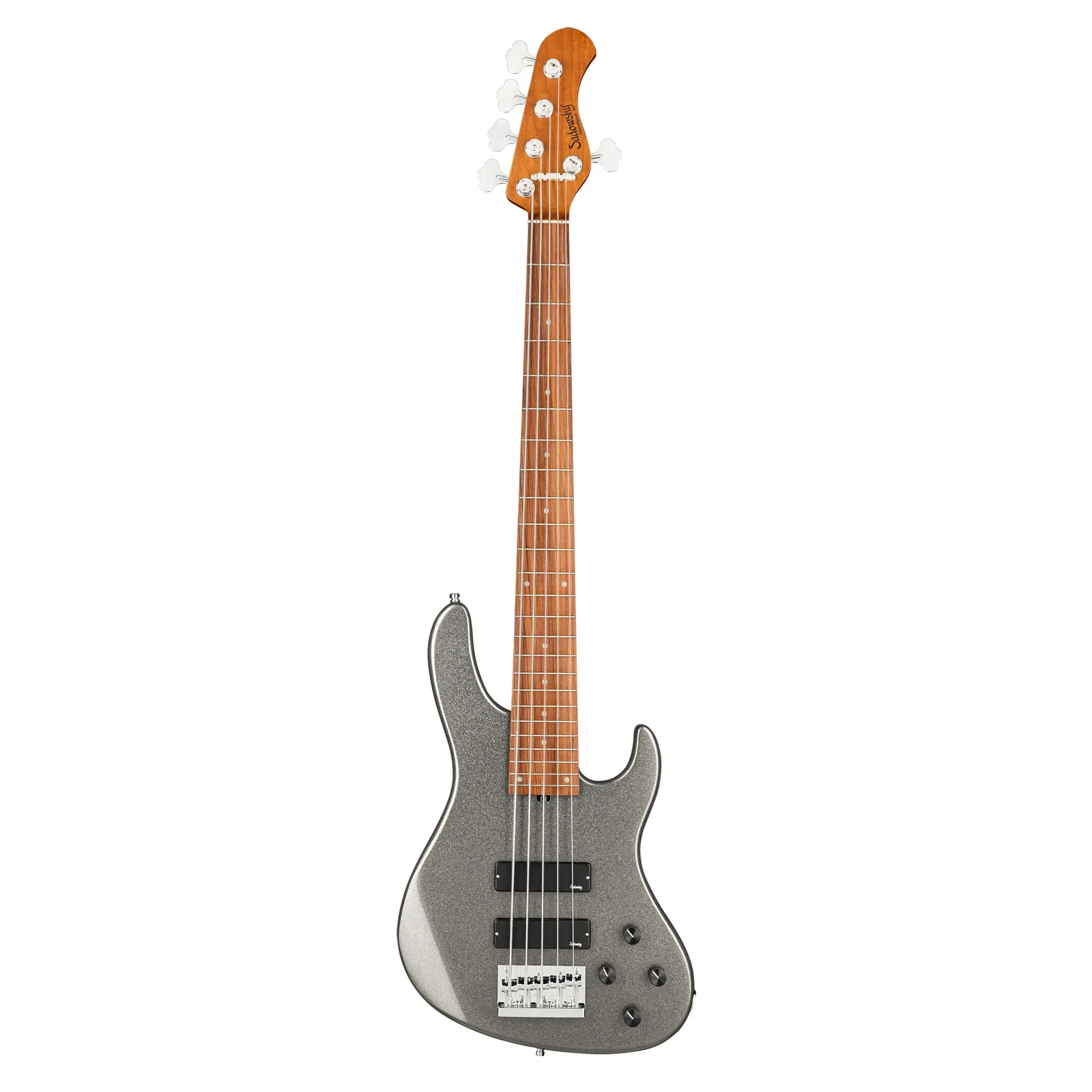 Sadowsky MetroExpress Modern 24 Perde 5 Telli Bas Gitar – Silver Metallic High Polish