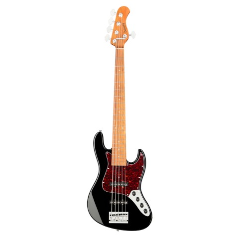 Sadowsky MetroExpress Vintage J/J Solid Black High Polish 5 Telli Bas Gitar