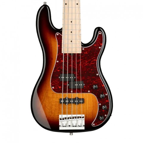 Sadowsky MetroLine 21 Perde Hybrid P/J 5 Telli Bas Gitar - 59 Burst Transparent High Polish