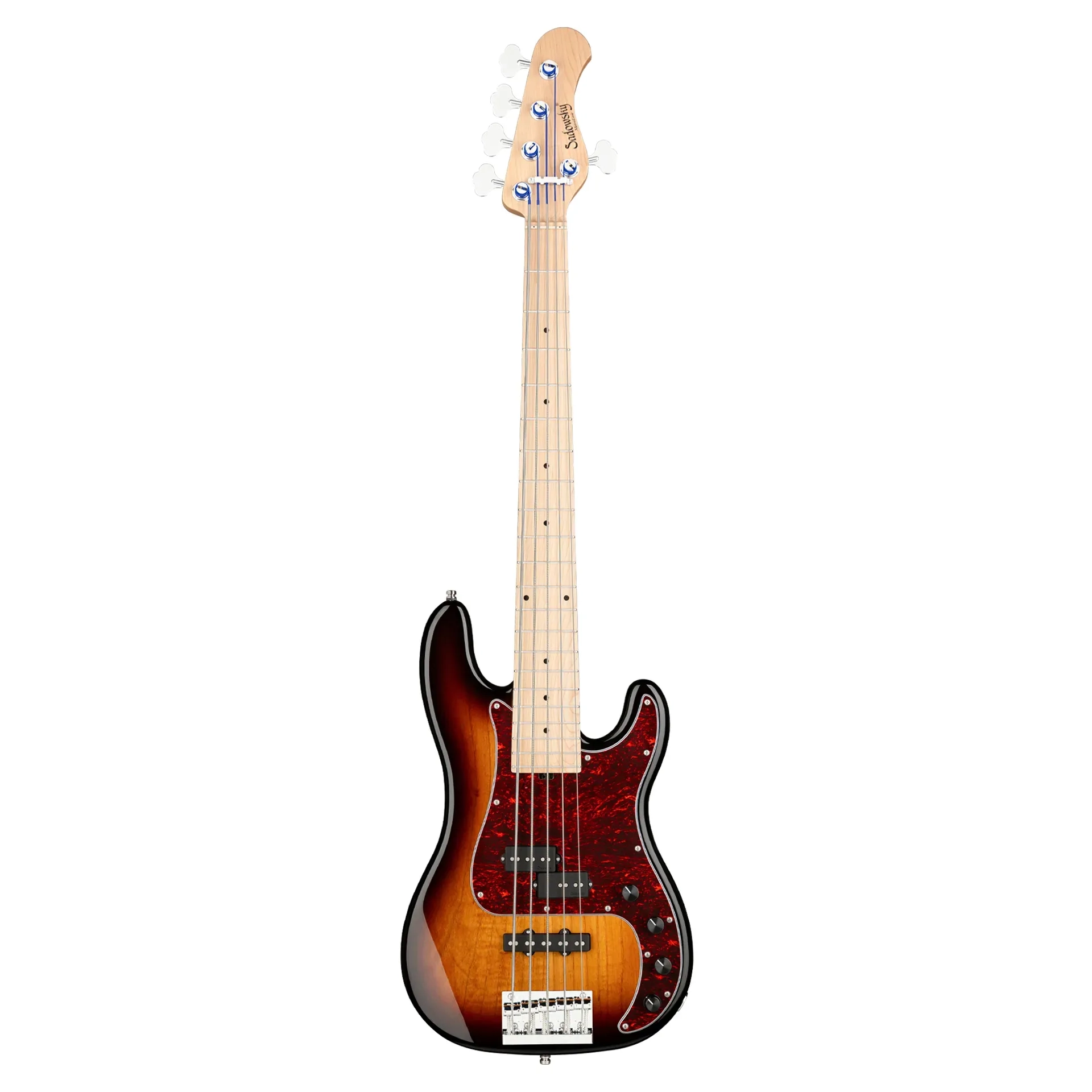Sadowsky MetroLine 21 Perde Hybrid P/J 5 Telli Bas Gitar - 59 Burst Transparent High Polish
