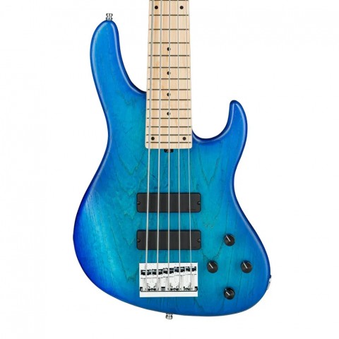Sadowsky MetroLine 24 Perde Modern 5 Telli Bas Gitar - Bora Blue Burst Transparent Satin