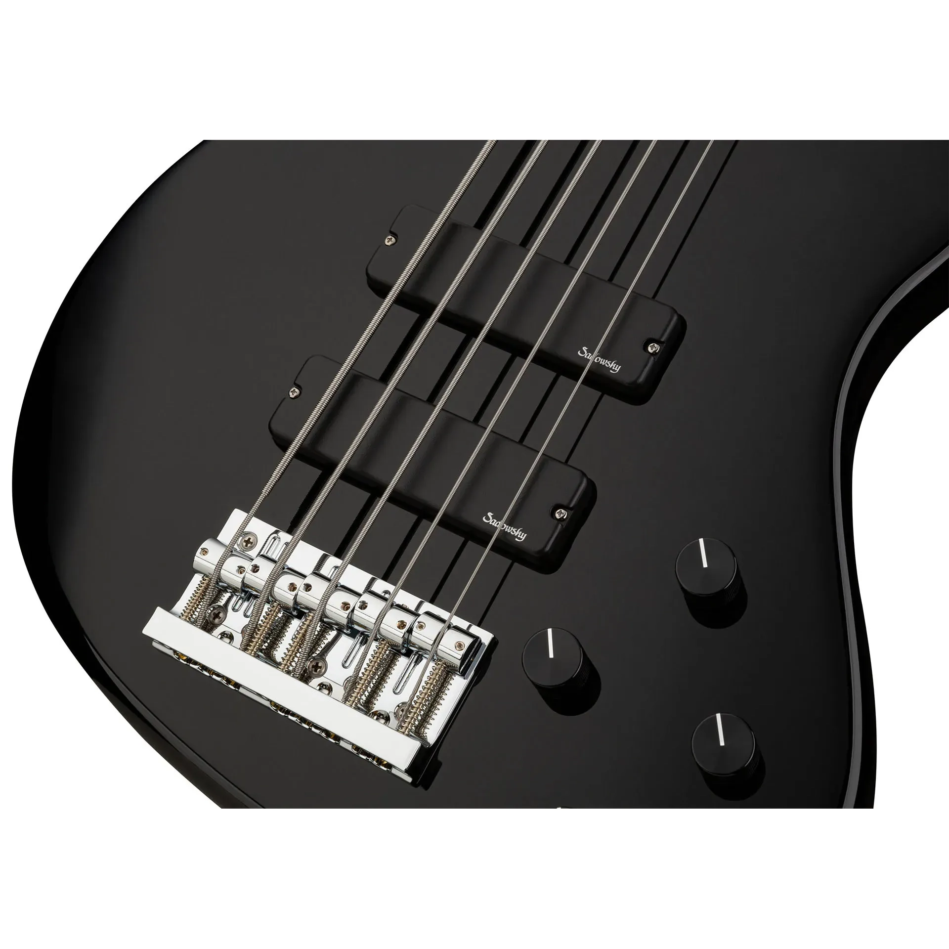 Sadowsky MetroLine 24 Perde Modern 5 Telli Bas Gitar - Solid Black High Polish