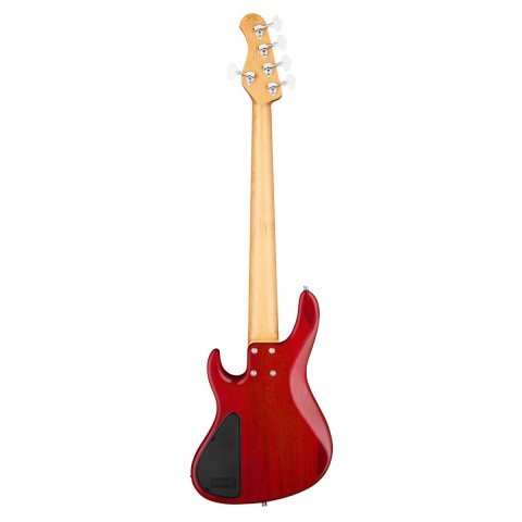 Sadowsky MetroLine Deluxe 24 Perde 5 Telli Bas Gitar – Burgundy Red Transparent Satin