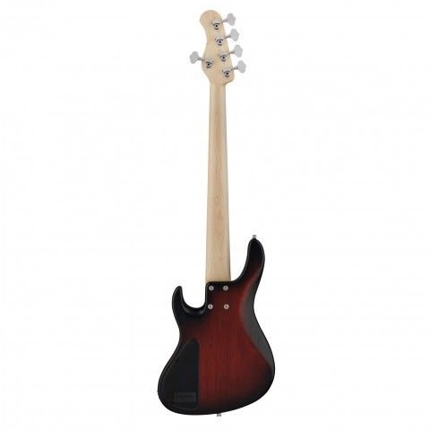 Sadowsky MetroLine 24 Modern MS 5 Telli Bas Gitar - Burgundy Blackburst Transparent Satin