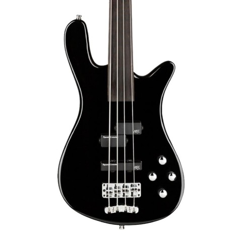 Warwick RockBass Streamer LX Solid Black High Polish 4 Telli Fretless Bas Gitar