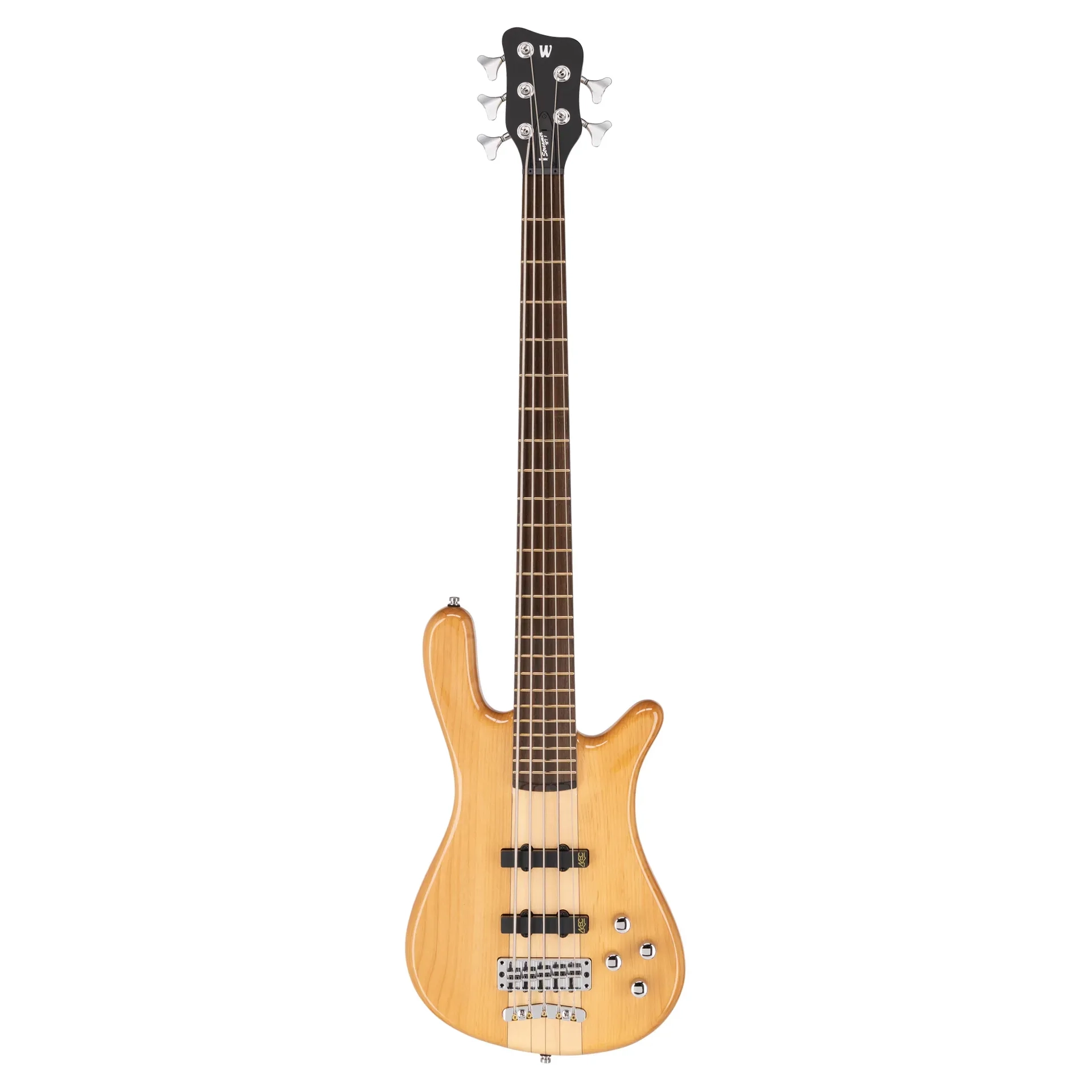 Warwick RockBass Streamer NT I Natural Transparent High Polish 5 Telli Perdesiz Bas Gitar
