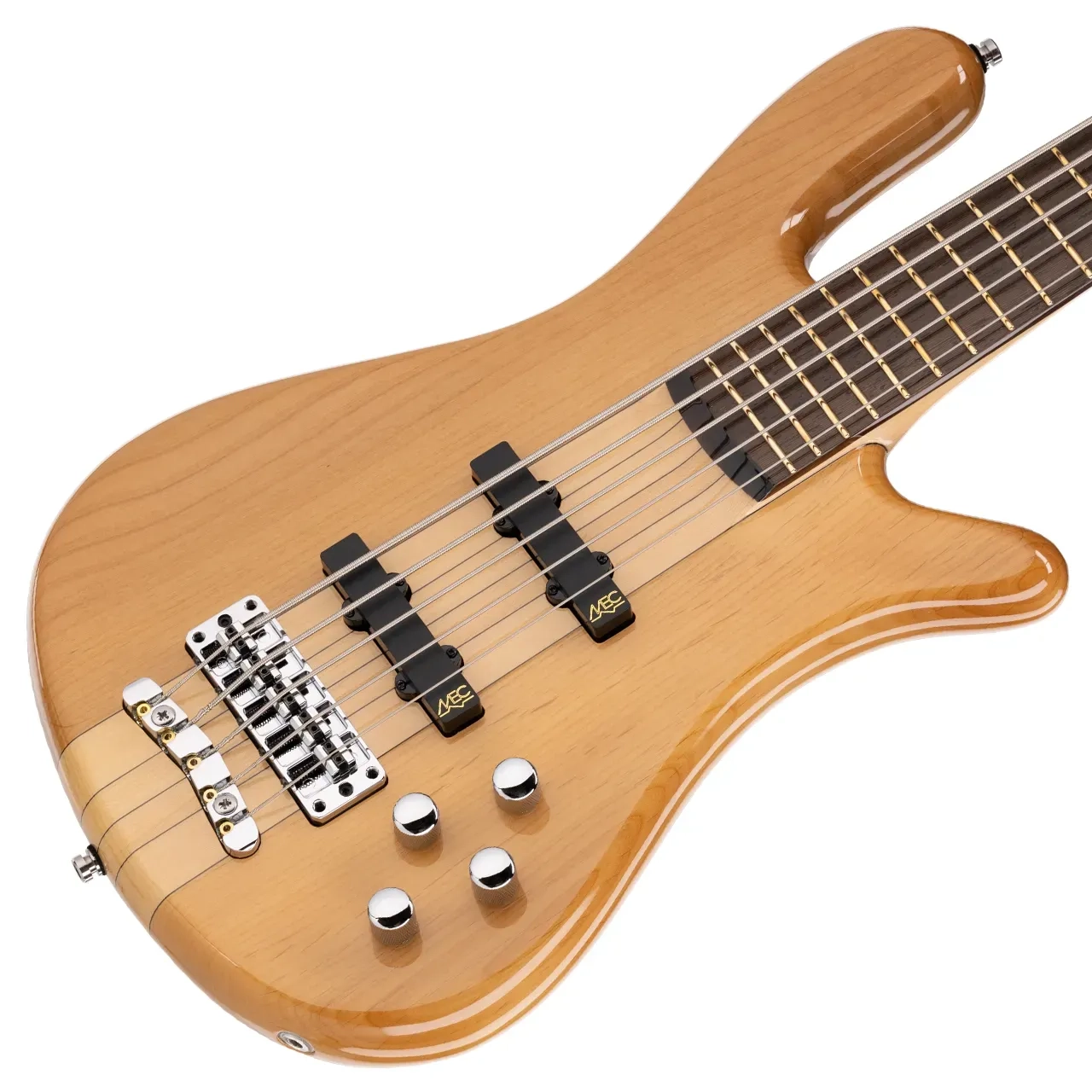 Warwick RockBass Streamer NT I Natural Transparent High Polish 5 Telli Perdesiz Bas Gitar
