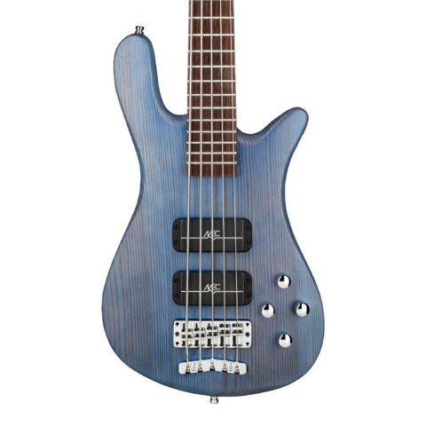Warwick RockBass Streamer Standard Ocean Blue Transparent Satin 5 Telli Bas Gitar
