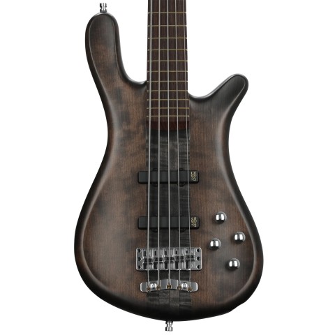 Warwick Teambuilt Pro Series Streamer Stage I Nirvana Black Transparent Satin 5 Telli Bas Gitar