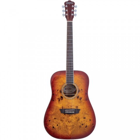 Washburn Deep Forest Burl Amber Fade Akustik Gitar