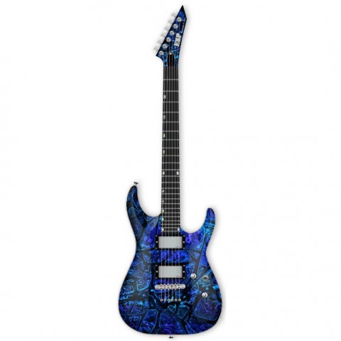 ESP USA Custom Shop Horizon-II Ghost Flame Elektro Gitar
