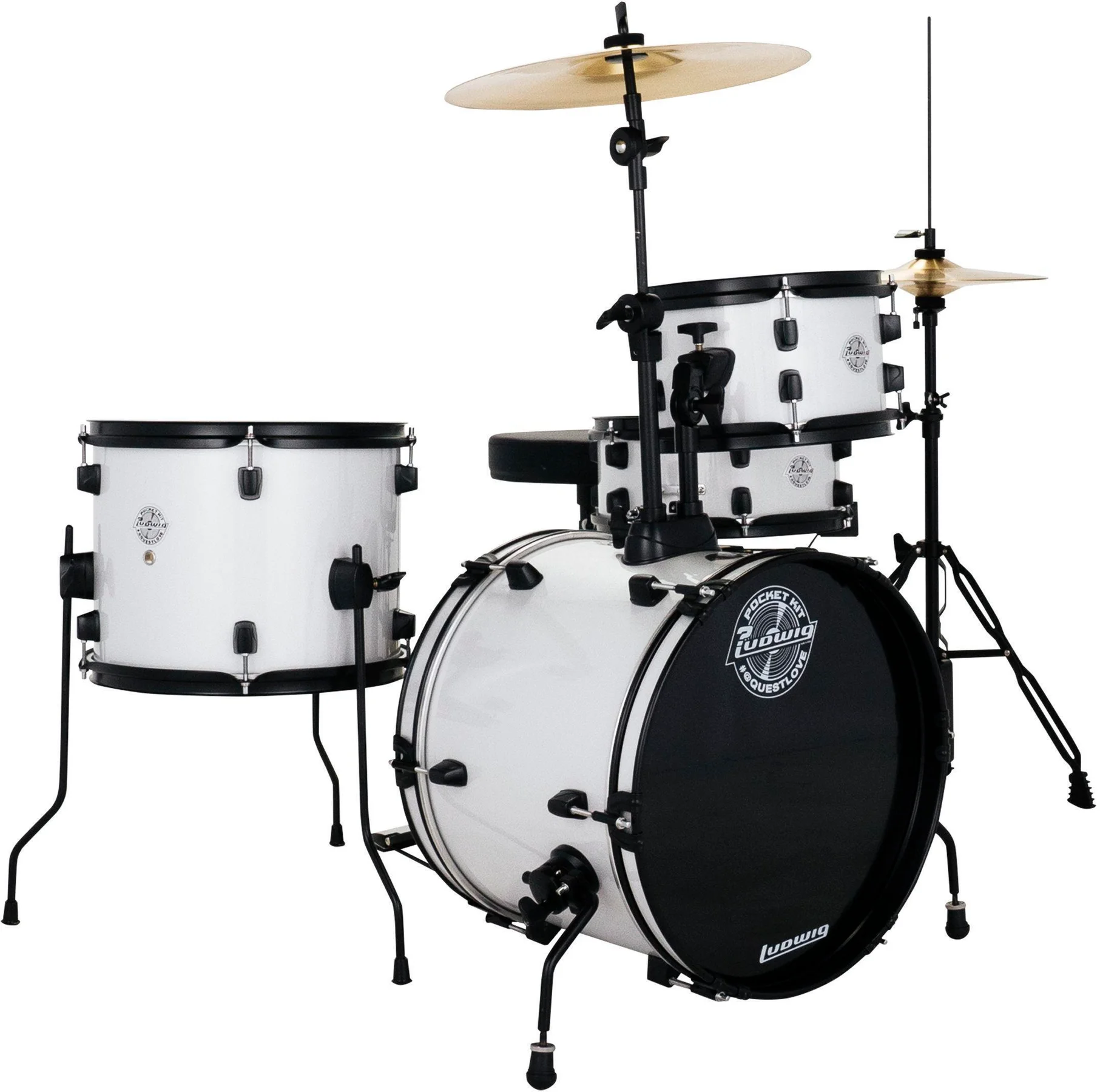 Ludwig LC178X0C7 Pocket Kit Snow Dust Çocuk Davul Seti